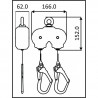 DOUBLE RETRACTABLE  LANYARD FOR SCAFFOLDER