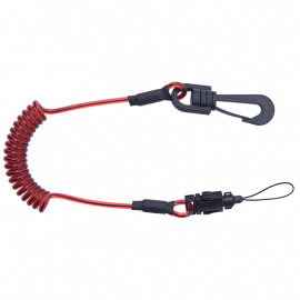 MINI COIL TOOL LANYARD WITH A SWIVEL CONNECTOR